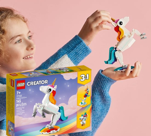 LEGO Creator 3 in 1 Magical Unicorn Toy 145-Piece Set $9.97 – Awesome for Easter