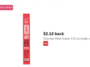FREE Chomps Meat Snack at Target with Ibotta Rebate