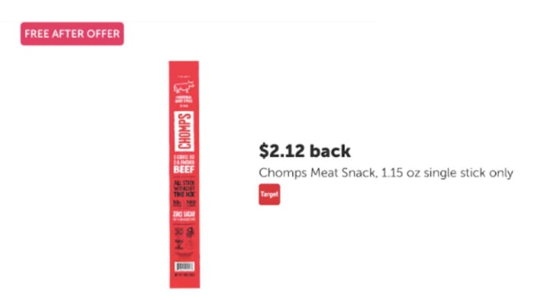 FREE Chomps Meat Snack at Target with Ibotta Rebate