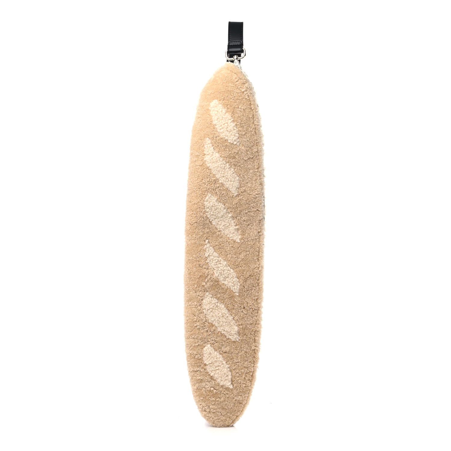 image of FENDI Sheepskin Baguette Bread Pouch in the color Beige Pana by FASHIONPHILE