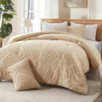 Boho Tufted 3-Piece All-Season Down Alternative Comforter Set from $35.99 After Coupon (Reg. $60) + Free Shipping – Beige or Pink