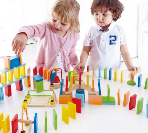Hape 107-Piece Dynamo Wooden Domino Set $19.65 (Reg. $44)