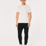 Hollister Men's Fleece Cargo Joggers for $20 + free shipping w/ $50
