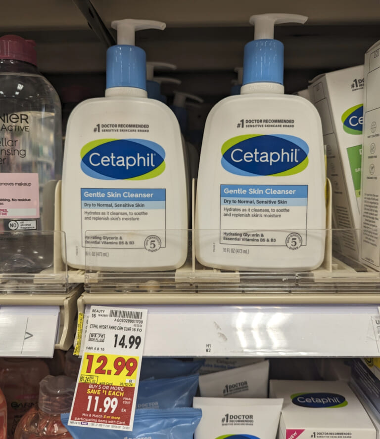 Cetaphil Facial Cleanser As Low As $5.74 At Kroger (Regular Price $14.99)