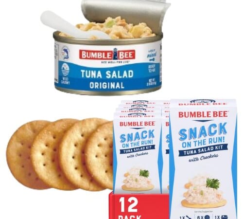 Bumble Bee Snack On The Run Tuna Salad with Crackers Kit, 12-Pack as low as $7.28 After Coupon (Reg. $16.19) + Free Shipping – 61¢/Pack