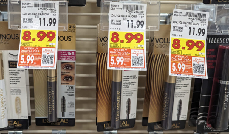 L’Oreal Paris Voluminous Mascara Just $5.99 At Kroger