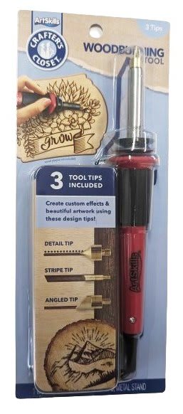Woodburning Tool Kit w/ 3 Tips for $6 + free shipping