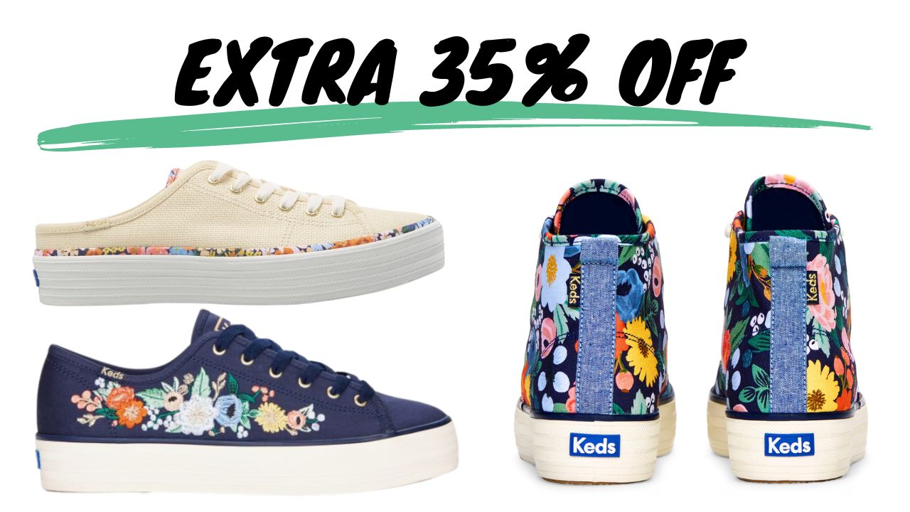 Keds + Rifle Paper Co. Sneakers Only $19.48 (reg. $94.95)!