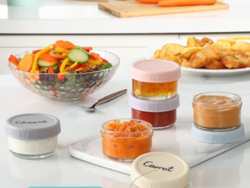 Prime Member Exclusive: Salad Dressing Glass Container with Lids, 6 Pack, 2.7 oz $9.98 (Reg. $12.49) + Free Shipping – $1.66 Each
