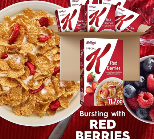Kellogg’s Special K 6-Count Breakfast Cereal, Red Berries, 11.7 Oz as low as $17.50 Shipped Free (Reg. $25.74) – $2.92/Box