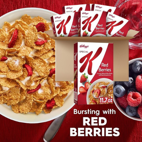 Kellogg’s Special K 6-Count Breakfast Cereal, Red Berries, 11.7 Oz as low as $17.50 Shipped Free (Reg. $25.74) – $2.92/Box