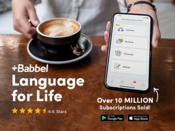 Babbel Language Learning Lifetime Subscription for $150