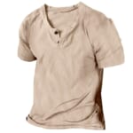 Men's V-Neck Linen Tee for $7 + $5 s&h
