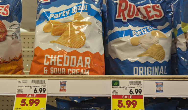 Ruffles, Cheetos, or Fritos Party Size Chips Just $3.99 At Kroger