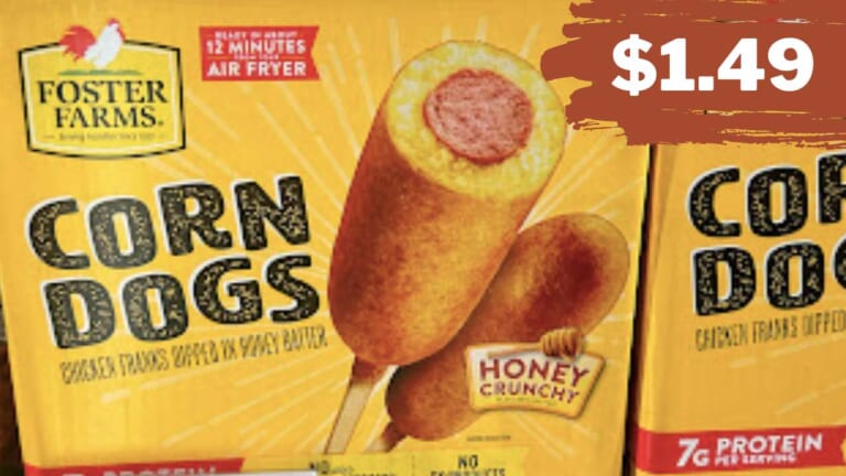 $1.49 Foster Farms Corn Dogs at Publix