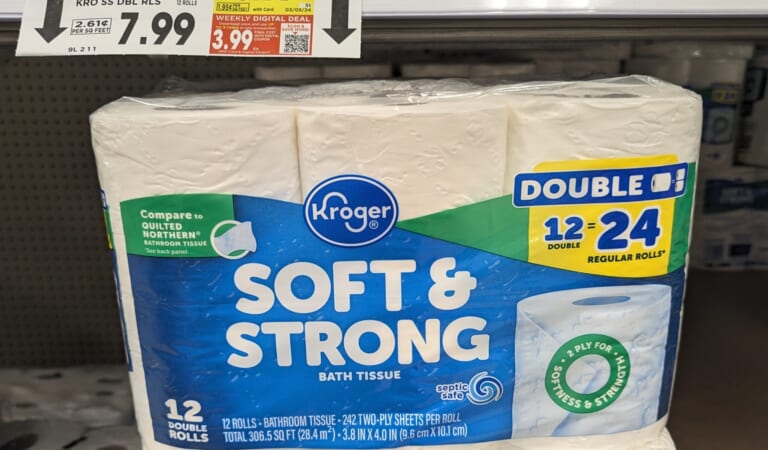 Kroger Soft And Strong Bath Tissue Is Just $3.99