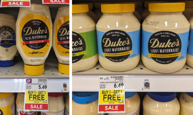 Duke’s Mayonnaise As Low As $1.50 At Kroger (Regular Price $5.49)