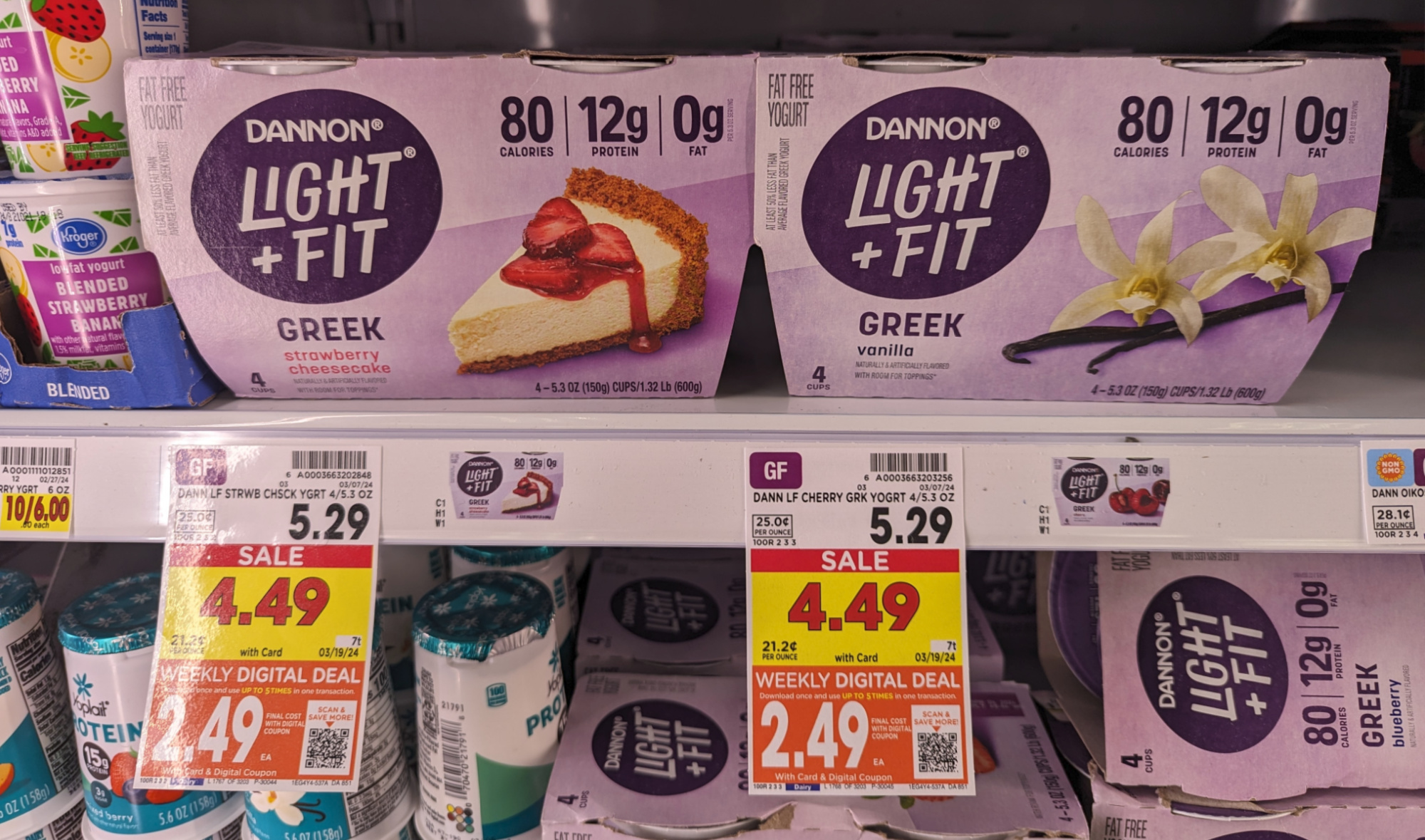Dannon Light+Fit Yogurt 4-Packs As Low As $2.49 At Kroger (62¢ Per Cup!)