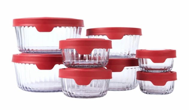 Anchor Hocking TrueSeal 16-piece Sculpted Glass Food Storage Set