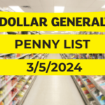 Dollar General Penny List - 3-5-2024