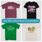 2 Days Only! Save 30% on Men’s Denim, Tees and Shorts from $8.40 (Reg. $12+) – thru 3/16!