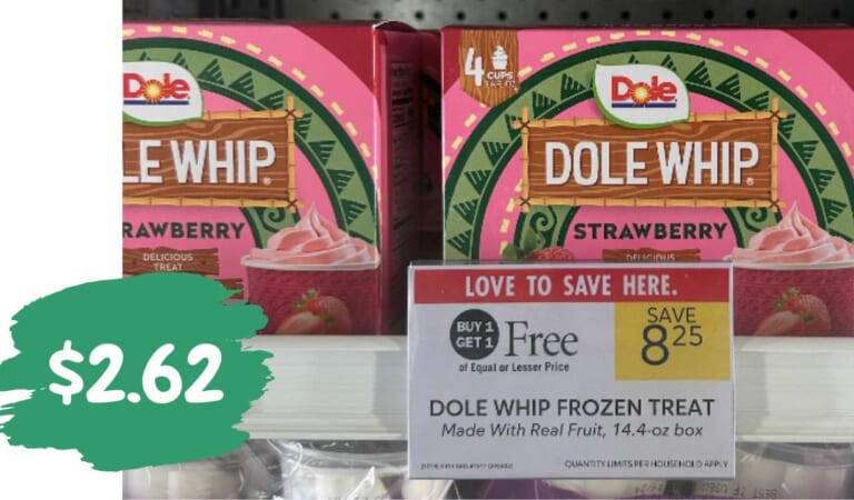 $2.62 Dole Whip Frozen Treats at Publix (reg. $8.25)