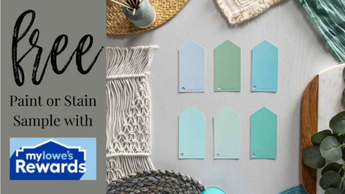 Free Paint or Stain Sample at Lowes through 4/03!