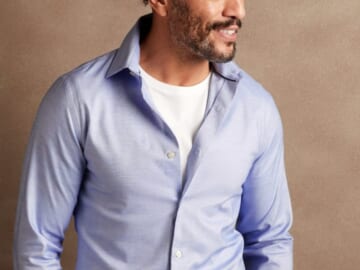Banana Republic Factory Men's Extra Slim Dress Shirt for $11 in cart + free shipping w/ $50