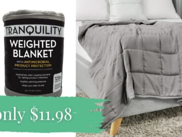 Walmart | 12-Pound Weighted Blanket Only $11.98 (reg. $30) & More Deals