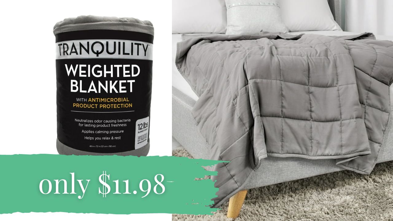 Walmart | 12-Pound Weighted Blanket Only $11.98 (reg. $30) & More Deals