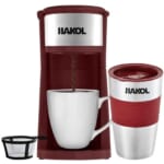 Hakol Single Serve Coffee Maker & 15oz Travel Tumbler