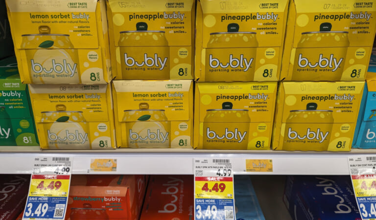 Bubly Sparkling Water Just $3.49 At Kroger