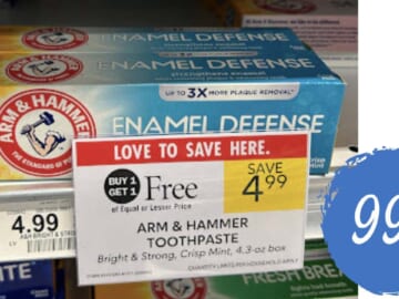 99¢ Arm & Hammer Toothpaste at Publix (Save $4!)