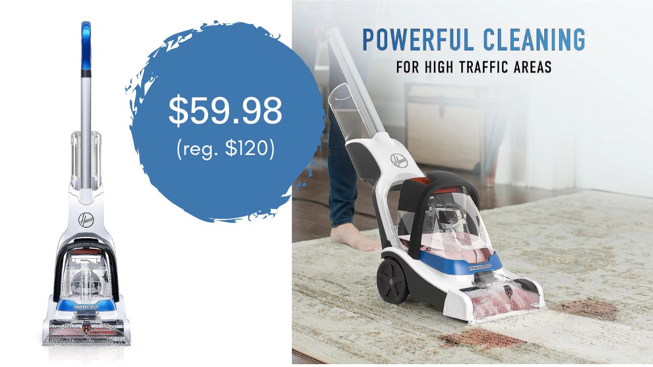Hoover PowerDash Pet Compact Carpet Cleaner $59.98 (reg. $120)