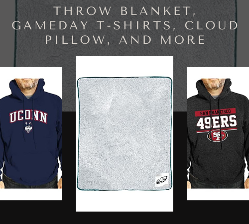 Today Only! Throw Blanket, Gameday T-Shirts, Cloud Pillow, and more from $24.99 (Reg. $39.95+)