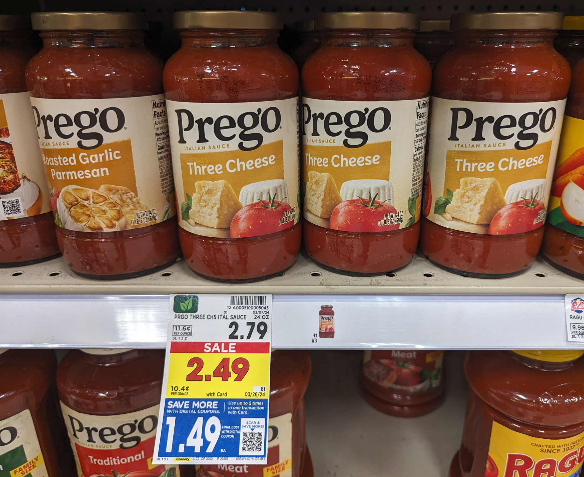 Prego Pasta Sauce Just $1.49 At Kroger