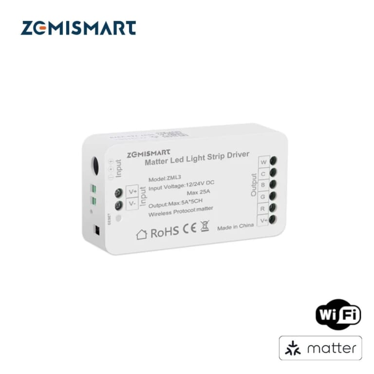 Zemismart Matter Over WiFi LED Strip Light Controller for $13 + $2 shipping