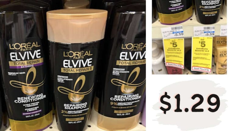 $1.29 L’Oreal Elvive Haircare at CVS