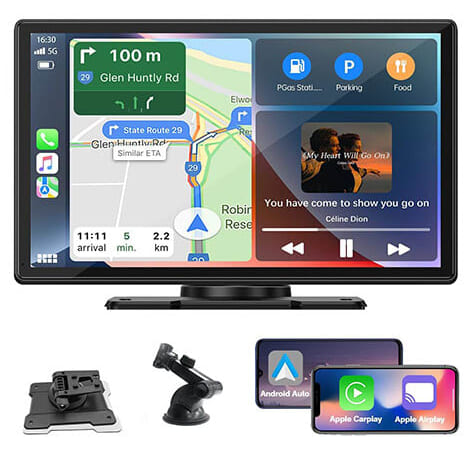 9" Wireless Car Display for $100 + free shipping