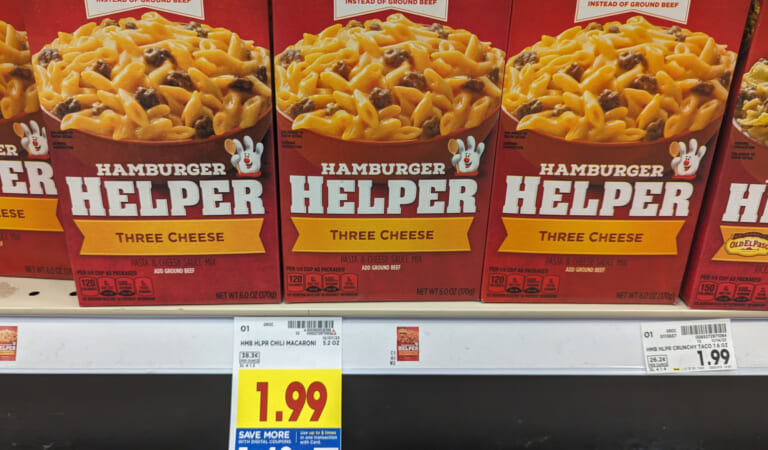 Hamburger Helper or Tuna Helper Just $1.49 Per Box At Kroger