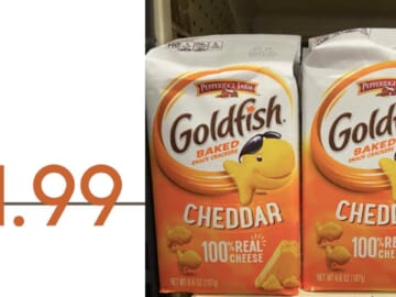 $1.99 Goldfish Crackers at Kroger Using Just Your Phone