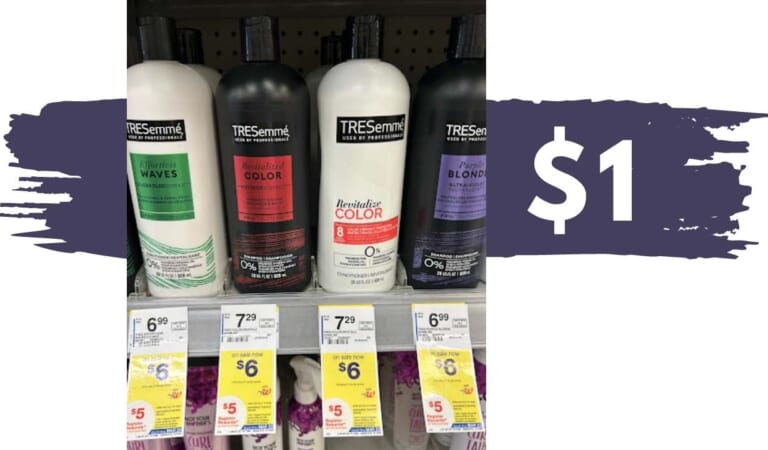$1 TRESemme Shampoo & Conditioner at Walgreens