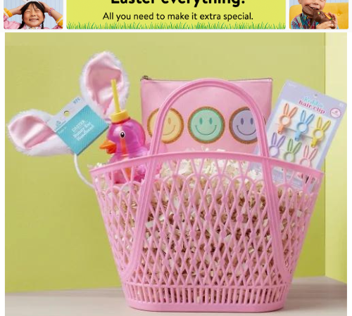 Walmart has all the Easter basket stuffers and ready-made baskets!
