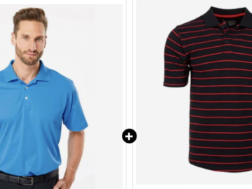 adidas Men's Basic Polo w/ Spyder Men's Classic Stripe Logo Polo for $29 + free shipping