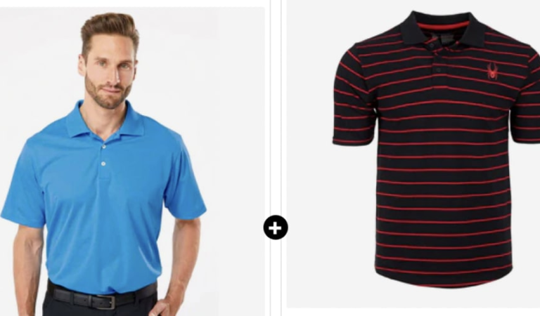 adidas Men's Basic Polo w/ Spyder Men's Classic Stripe Logo Polo for $29 + free shipping