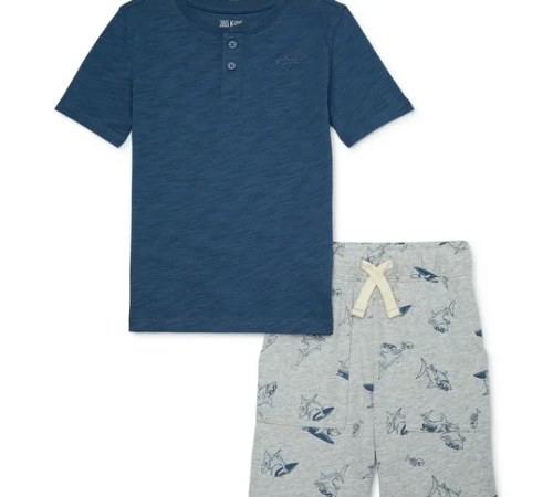 365 Kids from Garanimals 2-Piece Boys’ Henley Shirt & Shorts Outfit Set $5.09 (Reg. $10) – Various Colors & Sizes