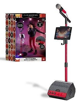 FAO Schwarz Microphone w/ Stand & Tablet Holder for $10 + free shipping