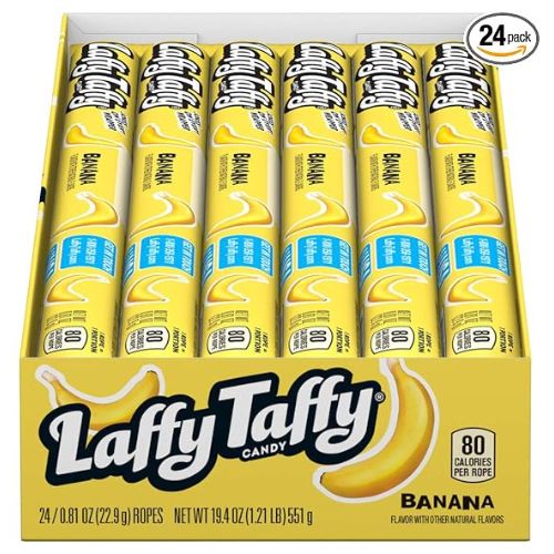 Laffy Taffy 24-Pack Banana Flavor Rope Candy as low as $10.18 Shipped Free (Reg. $12.62) – 42¢ Each