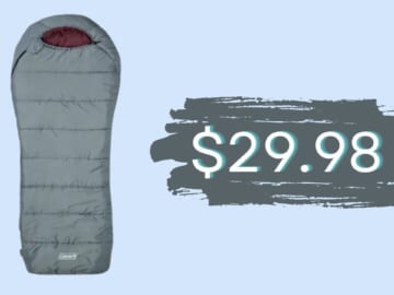 Coleman Tidelands Big & Tall 50-Degree Sleeping Bag $29.98 (reg. $75)