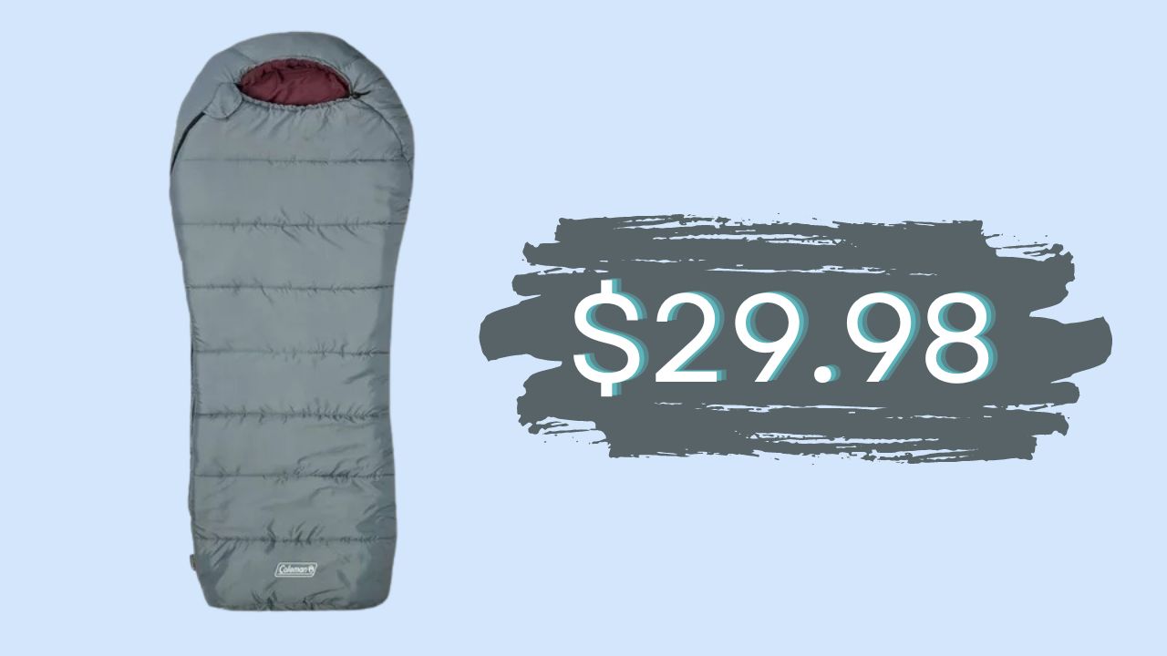 Coleman Tidelands Big & Tall 50-Degree Sleeping Bag $29.98 (reg. $75)